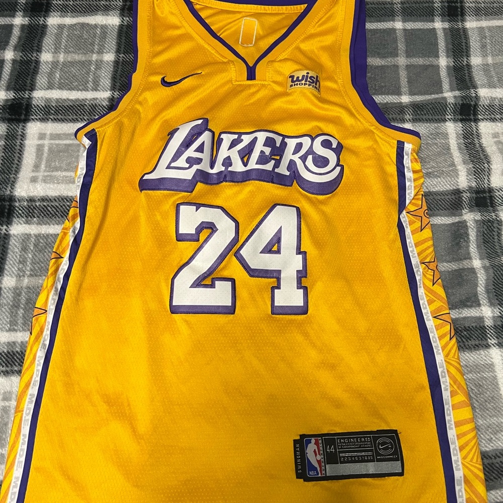 Nike Lakers #24 Yellow/Purple Basketball Jersey